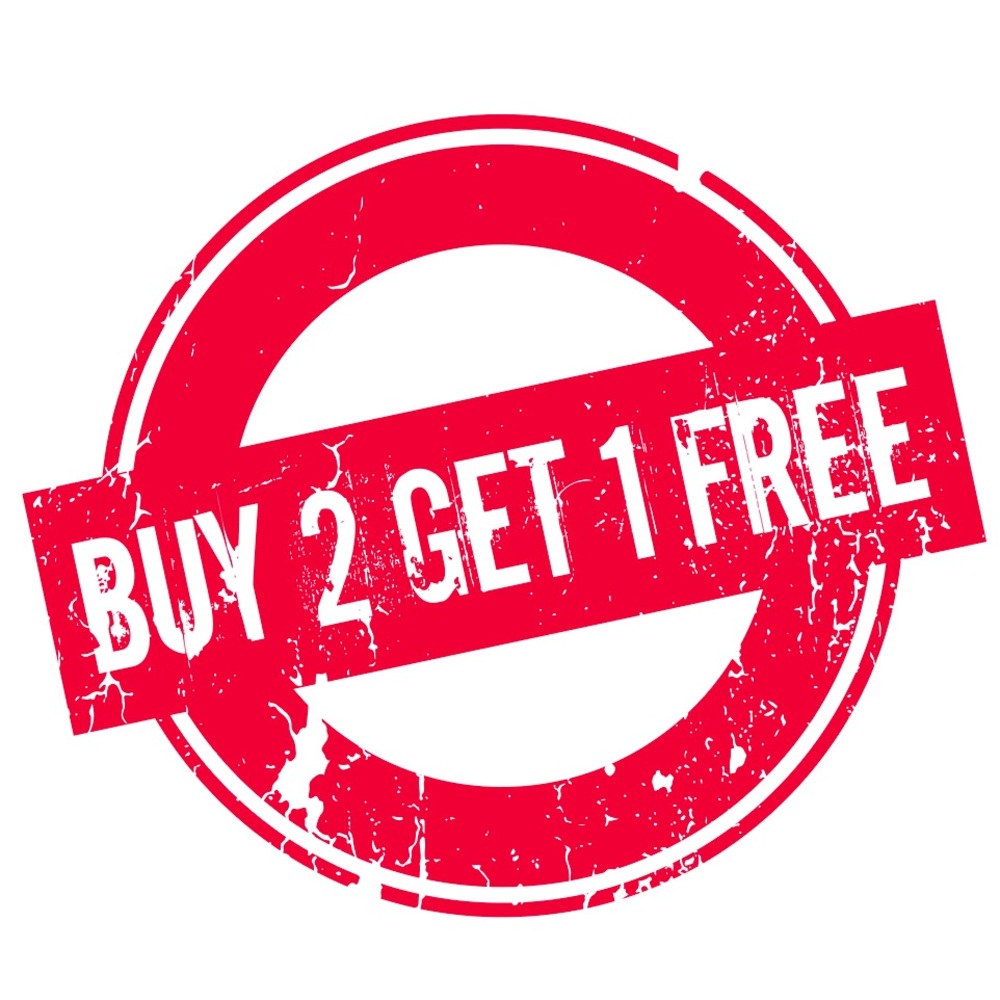 Buy two items in my closet priced $10 or below and get another for FREE.